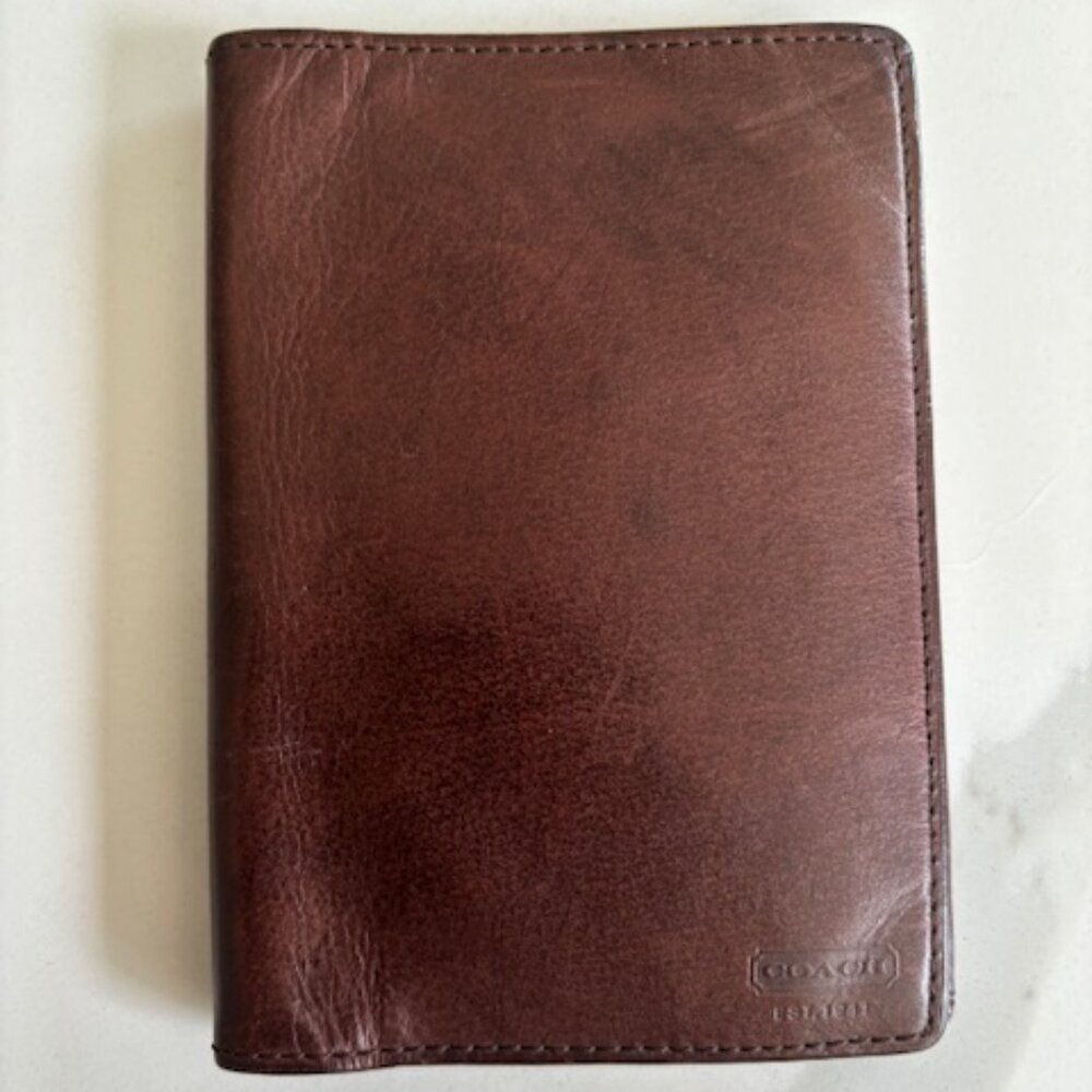 Coach Leather Passport/Credit Card Case
